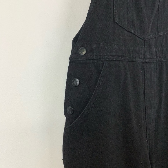 Twik for Simons Organic Cotton Denim Overalls in Black Wash - Picture 4 of 7